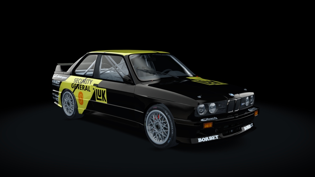 BMW M3 E30 Gr.A 92, skin black