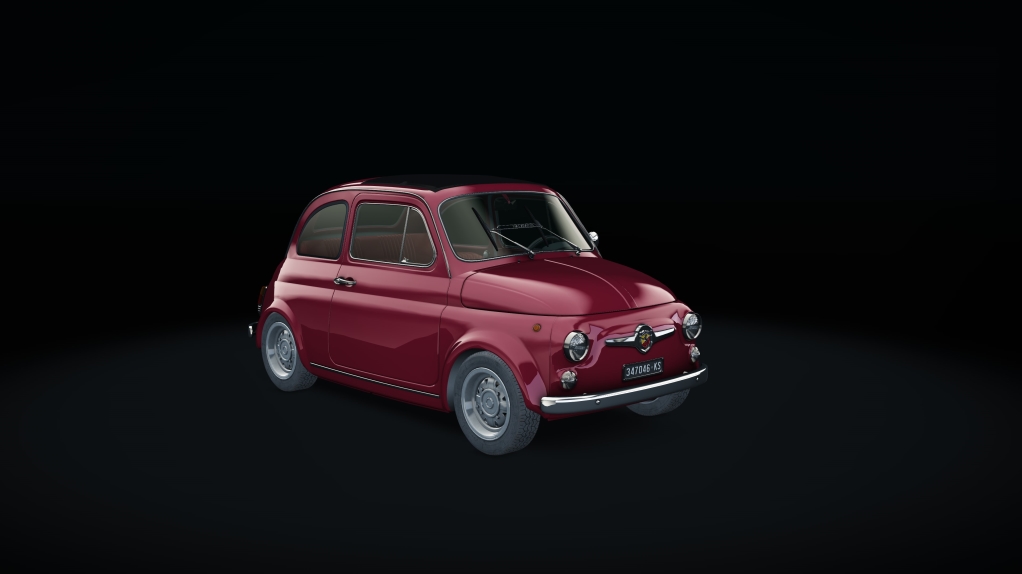 Abarth 595 SS, skin rosso_corallo_scuro