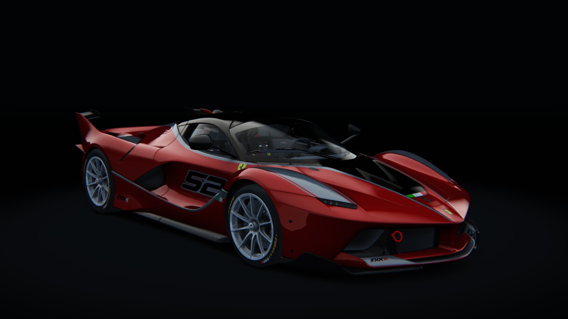 Ferrari FXX K, skin 06_red_silver_52