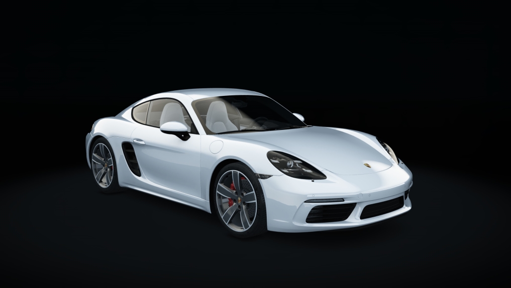 Porsche 718 Cayman S, skin 04_white