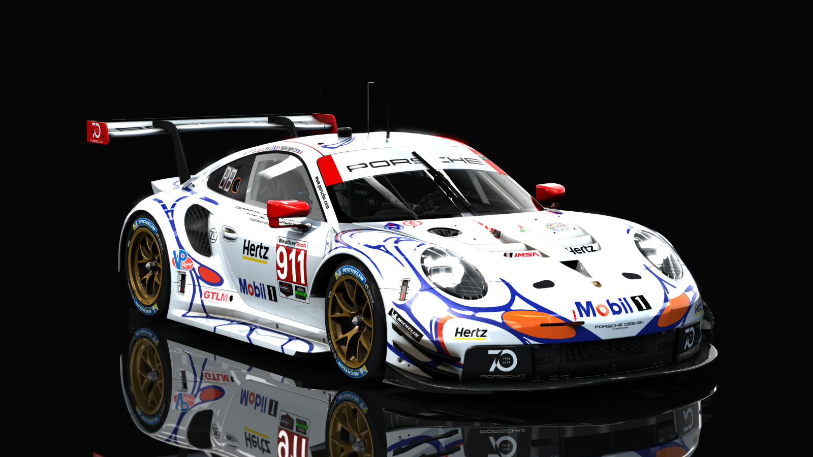 Porsche 911 RSR 2018, skin 2018_IMSA_PetitLM_911