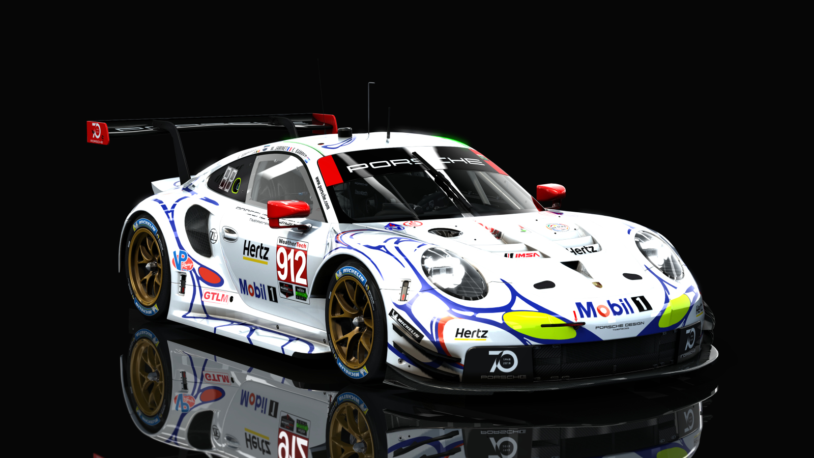 Porsche 911 RSR 2018, skin 2018_IMSA_PetitLM_912