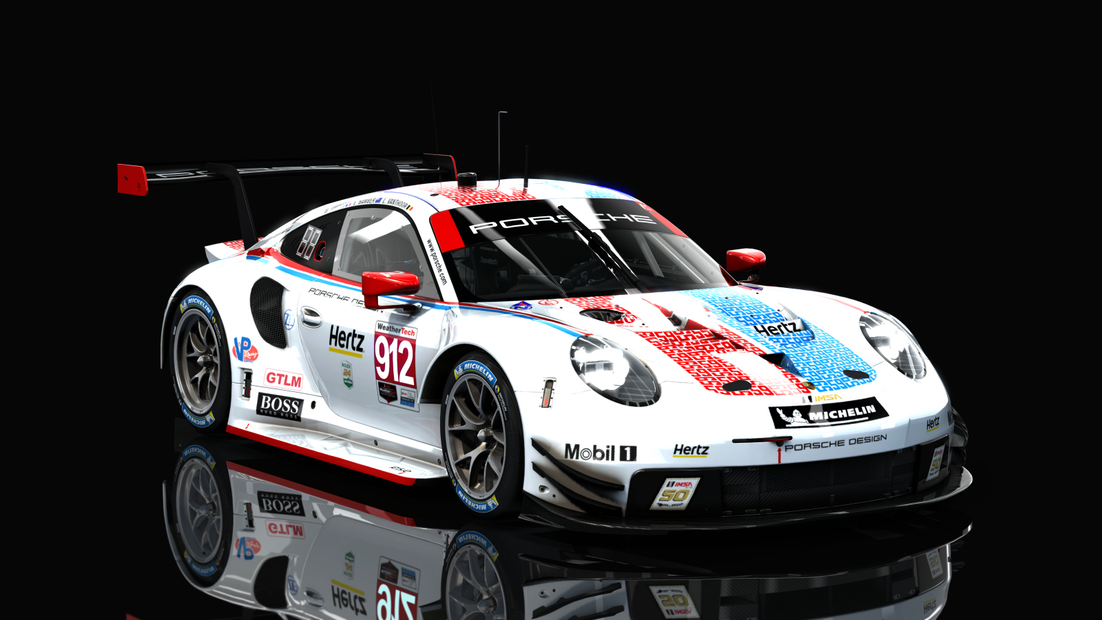 Porsche 911 RSR 2018, skin 2019_Daytona_24h_912